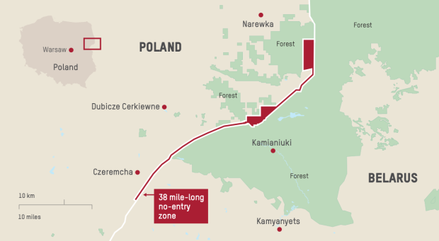 No-entry Zone at the Poland-Belarus Border (Implemented on 13 June 2024)